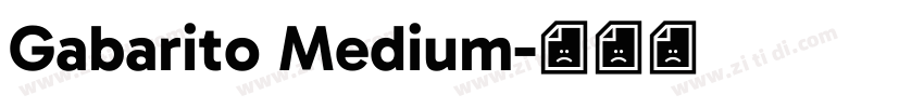 Gabarito Medium字体转换